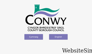conwy.gov.uk Screenshot