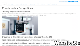 coordenadas-gps.com Screenshot