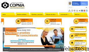 copnia.gov.co Screenshot