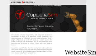 coppeliarobotics.com Screenshot