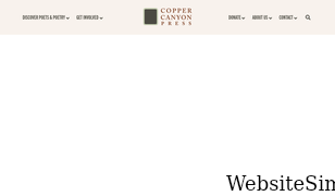 coppercanyonpress.org Screenshot