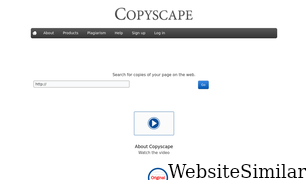 copyscape.com Screenshot