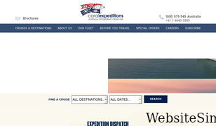 coralexpeditions.com Screenshot