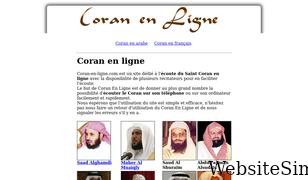 coran-en-ligne.com Screenshot