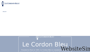 cordonbleu.edu Screenshot
