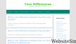 coredifferences.com Screenshot