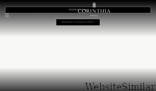 corinthia.com Screenshot