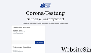 corona-testung.de Screenshot