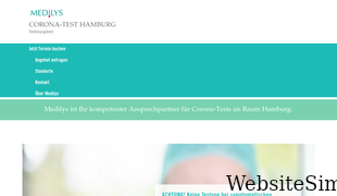 coronatest-hamburg.com Screenshot