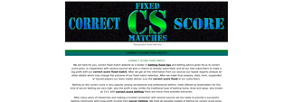 correctfixedmatch.com Screenshot