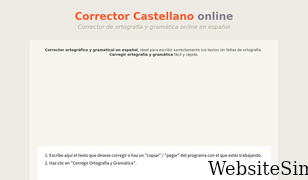 corrector-castellano.com Screenshot