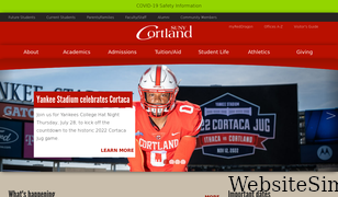 cortland.edu Screenshot