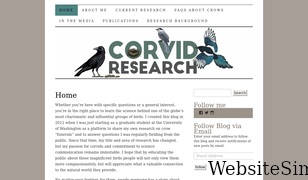 corvidresearch.blog Screenshot