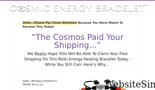 cosmicenergybracelet.com Screenshot