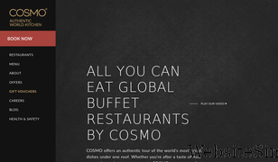 cosmo-restaurants.co.uk Screenshot