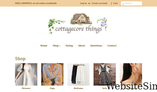 cottagecorethings.com Screenshot