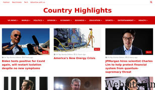 countryhighlights.com Screenshot