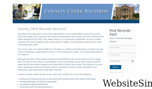 countyclerkrecords.com Screenshot