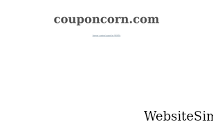 couponcorn.com Screenshot