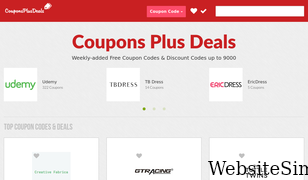 couponsplusdeals.com Screenshot