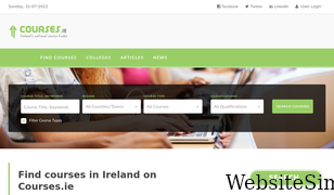 courses.ie Screenshot