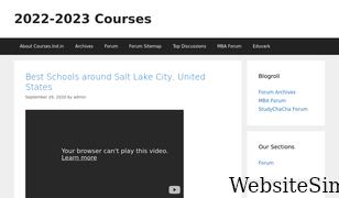 courses.ind.in Screenshot