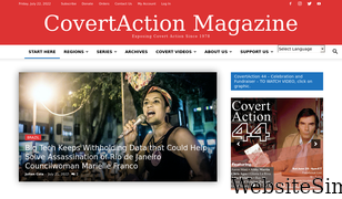 covertactionmagazine.com Screenshot