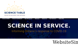 covid19-sciencetable.ca Screenshot