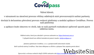 covidpass.cz Screenshot