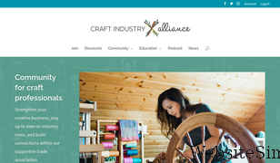 craftindustryalliance.org Screenshot