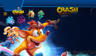 crashbandicoot.com Screenshot