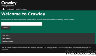 crawley.gov.uk Screenshot