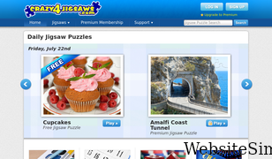 crazy4jigsaws.com Screenshot