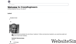 crazyengineers.com Screenshot