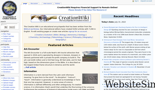 creationwiki.org Screenshot
