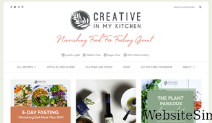 creativeinmykitchen.com Screenshot