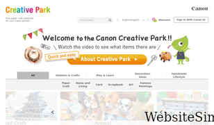 creativepark.canon Screenshot