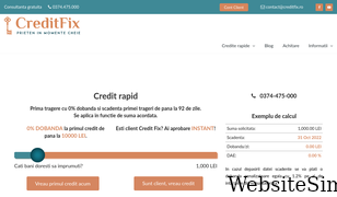 creditfix.ro Screenshot