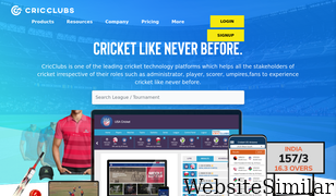 cricclubs.com Screenshot