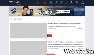 cricket.com Screenshot