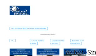 cricketconnected.com Screenshot