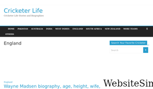 cricketerlife.com Screenshot