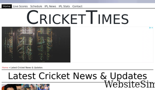 crickettimes.com Screenshot