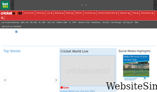 cricketworld.com Screenshot