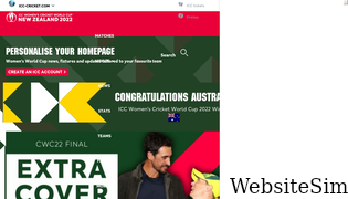 cricketworldcup.com Screenshot