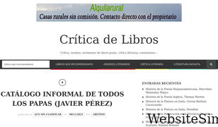 criticadelibros.com Screenshot