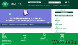crmsc.org.br Screenshot