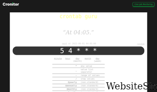 crontab.guru Screenshot