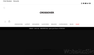 crossoverconceptstore.com Screenshot