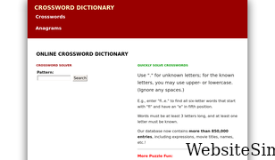crossword-dictionary.com Screenshot